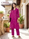 Rosy Vol 3 By Ossm Cotton Printed A Line Kurti With Bottom Wholesalers In Surat